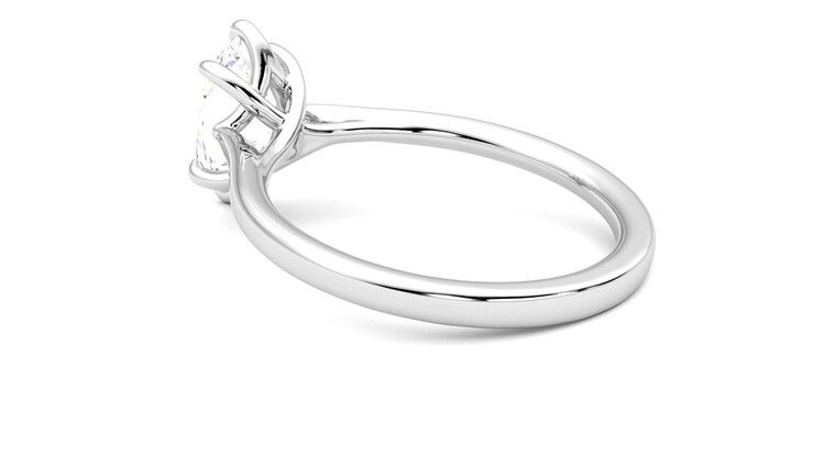Taylor & Hart Eve Oval Engagement Ring 360 degree image 18