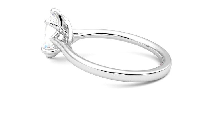 Taylor & Hart Eve Oval Engagement Ring 360 degree image 19