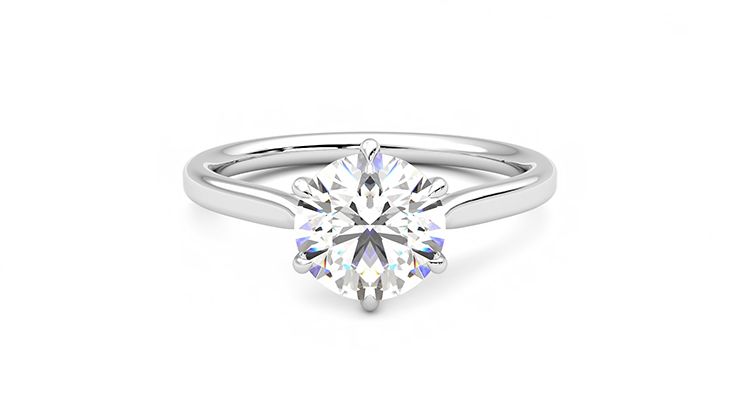 Taylor & Hart Eve Round Engagement Ring 360 degree image 0