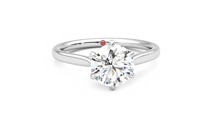 Taylor & Hart Eve Round Engagement Ring 360 degree image 2
