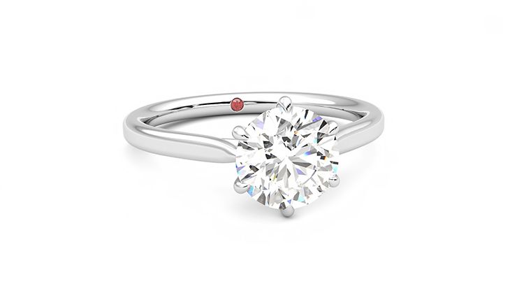 Taylor & Hart Eve Round Engagement Ring 360 degree image 3