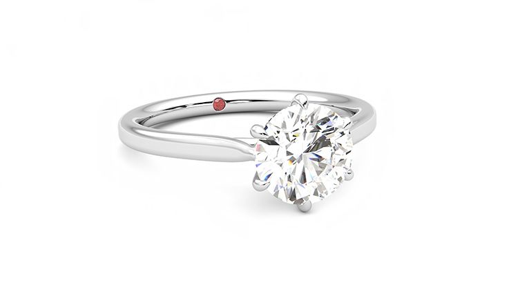 Taylor & Hart Eve Round Engagement Ring 360 degree image 4