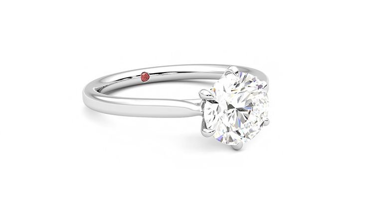 Taylor & Hart Eve Round Engagement Ring 360 degree image 5