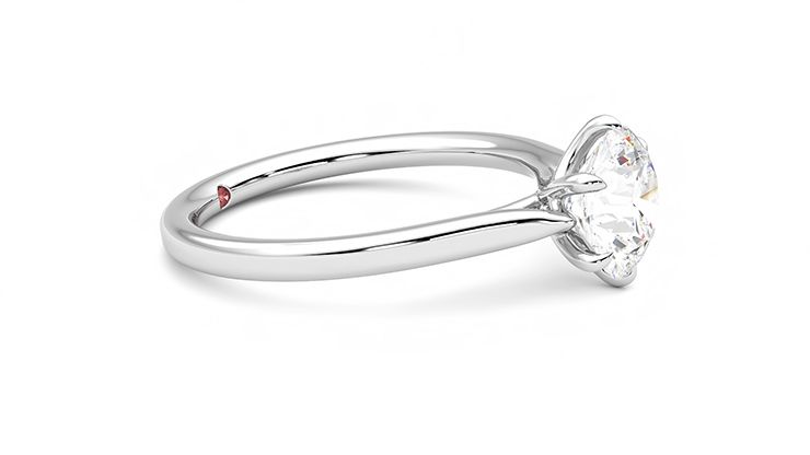Taylor & Hart Eve Round Engagement Ring 360 degree image 8