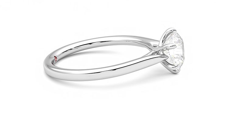Taylor & Hart Eve Round Engagement Ring 360 degree image 9