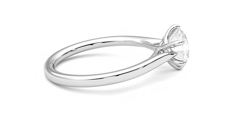 Taylor & Hart Eve Round Engagement Ring 360 degree image 10