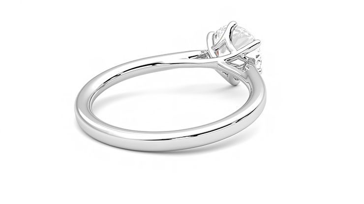 Taylor & Hart Eve Round Engagement Ring 360 degree image 13