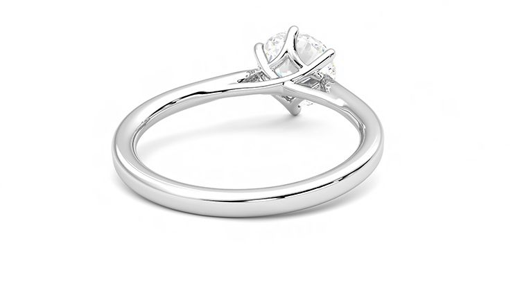 Taylor & Hart Eve Round Engagement Ring 360 degree image 14