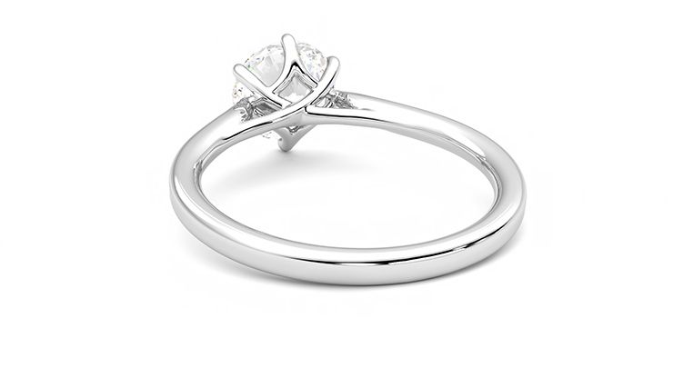 Taylor & Hart Eve Round Engagement Ring 360 degree image 16