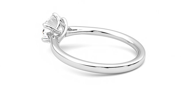 Taylor & Hart Eve Round Engagement Ring 360 degree image 18