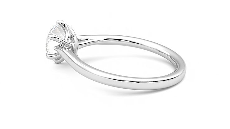 Taylor & Hart Eve Round Engagement Ring 360 degree image 19