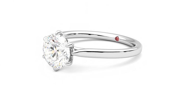 Taylor & Hart Eve Round Engagement Ring 360 degree image 24