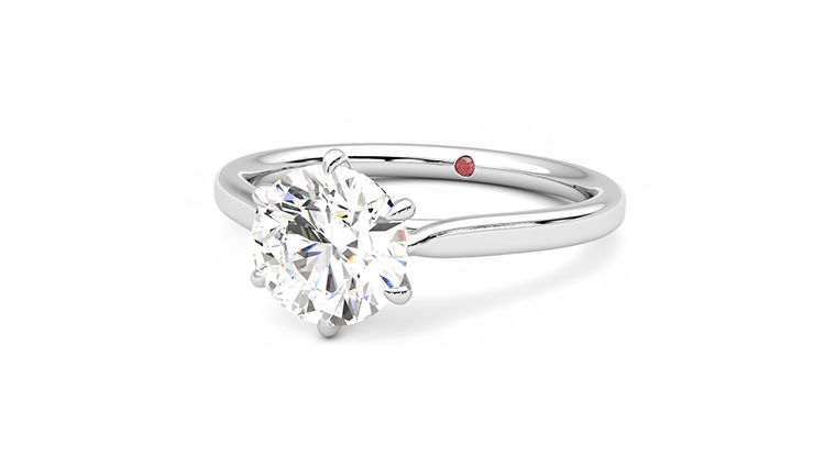Taylor & Hart Eve Round Engagement Ring 360 degree image 26
