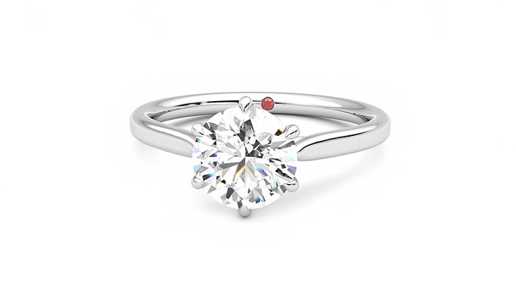 Taylor & Hart Eve Round Engagement Ring 360 degree image 28