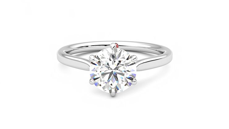 Taylor & Hart Eve Round Engagement Ring 360 degree image 29