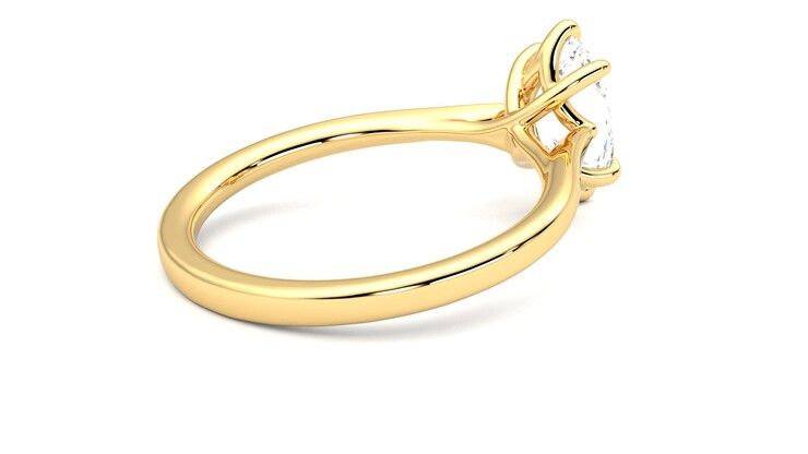 Taylor & Hart Eve Oval Engagement Ring 360 degree image 12