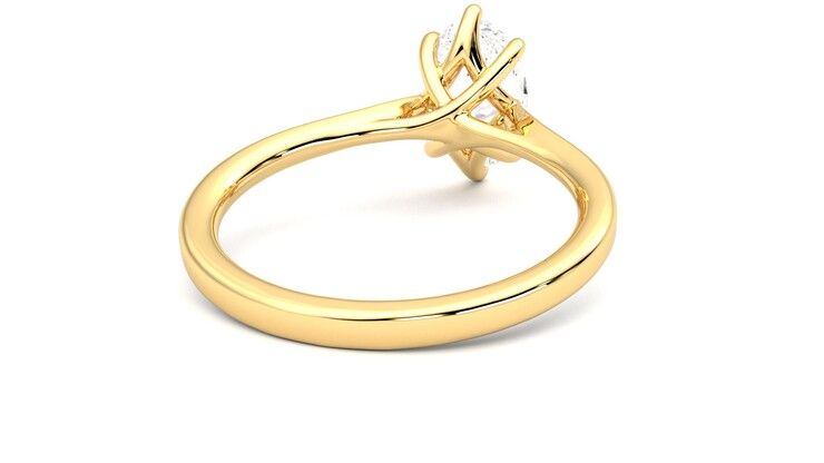 Taylor & Hart Eve Oval Engagement Ring 360 degree image 14