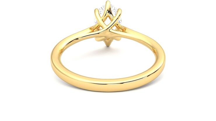 Taylor & Hart Eve Oval Engagement Ring 360 degree image 15