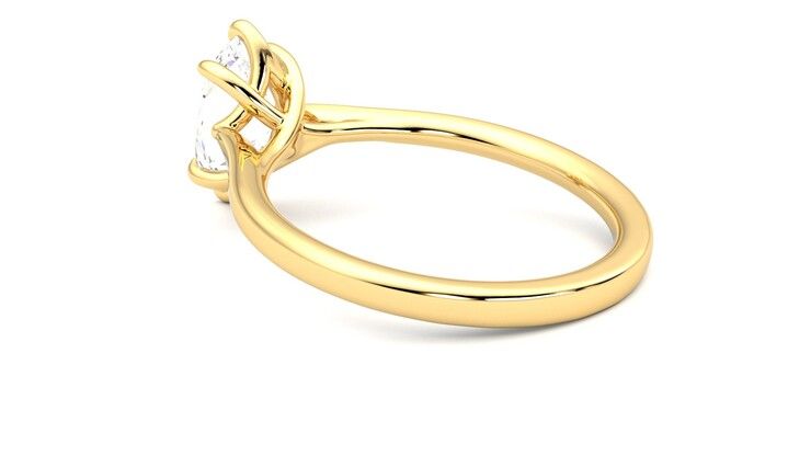 Taylor & Hart Eve Oval Engagement Ring 360 degree image 18