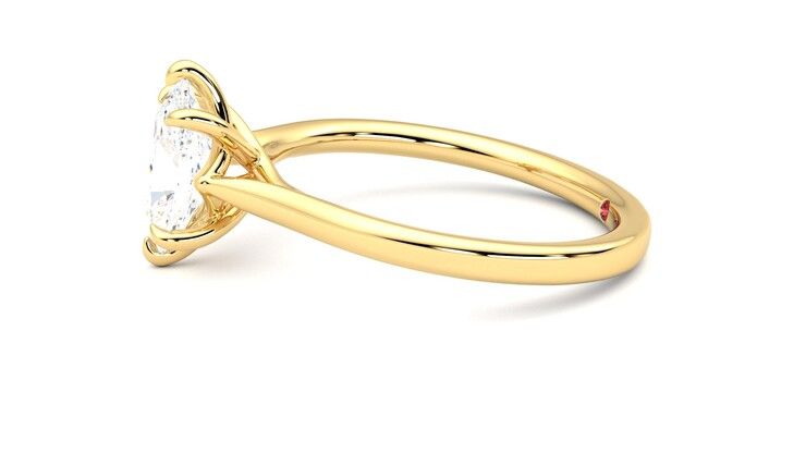 Taylor & Hart Eve Oval Engagement Ring 360 degree image 21