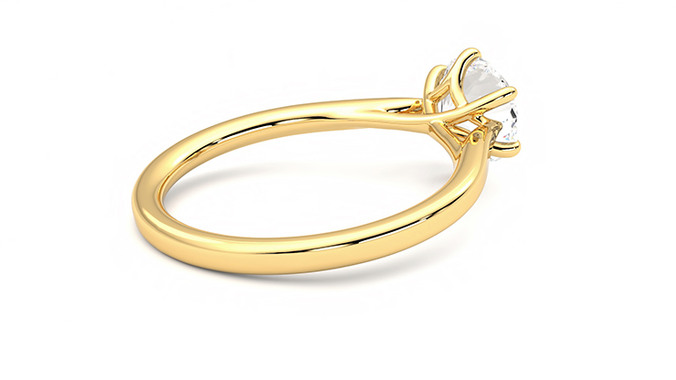 Taylor & Hart Eve Round Engagement Ring 360 degree image 12