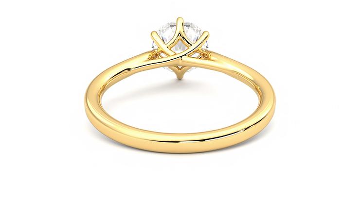 Taylor & Hart Eve Round Engagement Ring 360 degree image 15