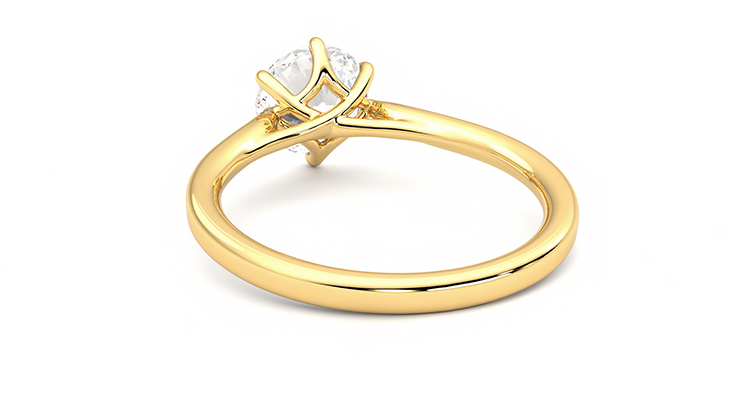 Taylor & Hart Eve Round Engagement Ring 360 degree image 16