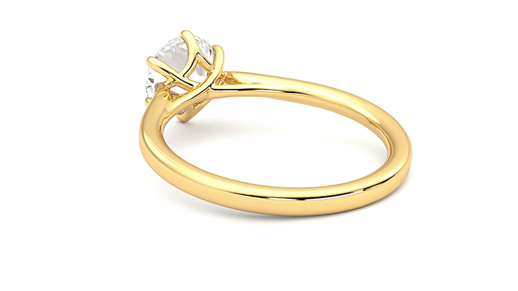 Taylor & Hart Eve Round Engagement Ring 360 degree image 17
