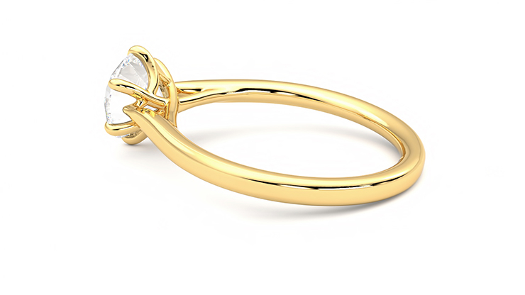 Taylor & Hart Eve Round Engagement Ring 360 degree image 19