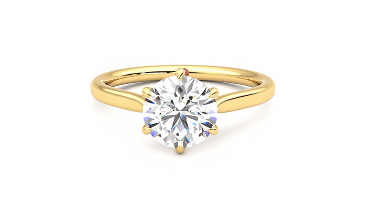 Taylor & Hart Eve Round Engagement Ring 360 degree image 29
