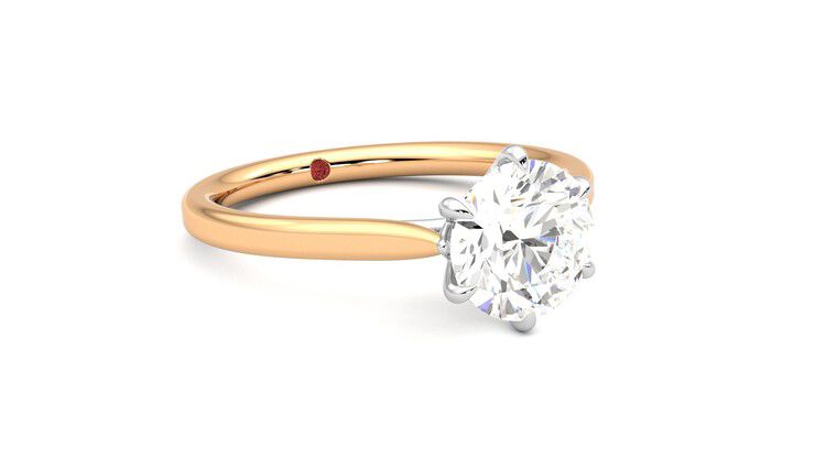Taylor & Hart Eve Round Engagement Ring 360 degree image 5