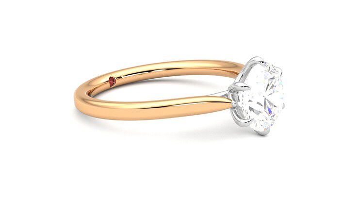 Taylor & Hart Eve Round Engagement Ring 360 degree image 7
