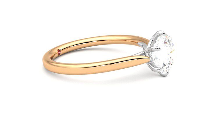 Taylor & Hart Eve Round Engagement Ring 360 degree image 8