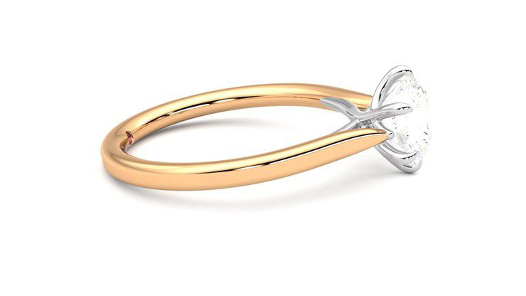 Taylor & Hart Eve Round Engagement Ring 360 degree image 9