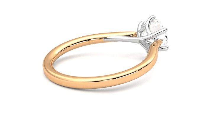 Taylor & Hart Eve Round Engagement Ring 360 degree image 12