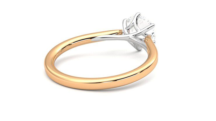 Taylor & Hart Eve Round Engagement Ring 360 degree image 13