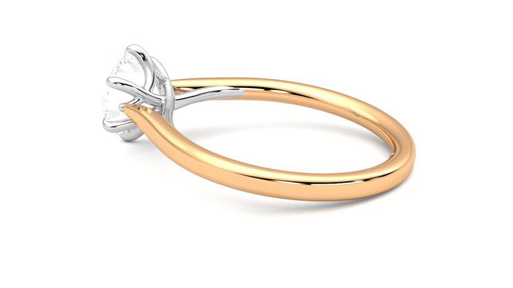 Taylor & Hart Eve Round Engagement Ring 360 degree image 19