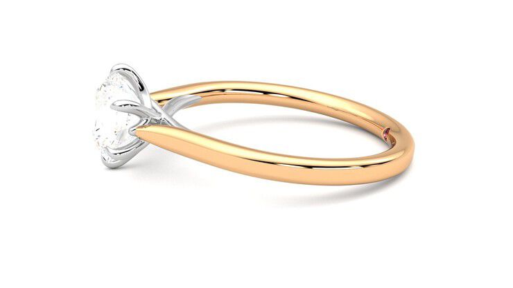 Taylor & Hart Eve Round Engagement Ring 360 degree image 21