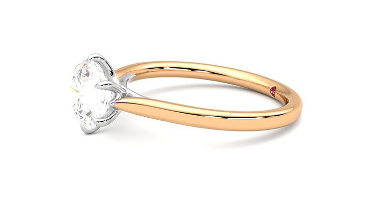 Taylor & Hart Eve Round Engagement Ring 360 degree image 22
