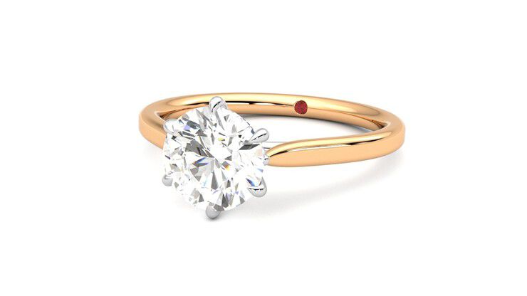 Taylor & Hart Eve Round Engagement Ring 360 degree image 26