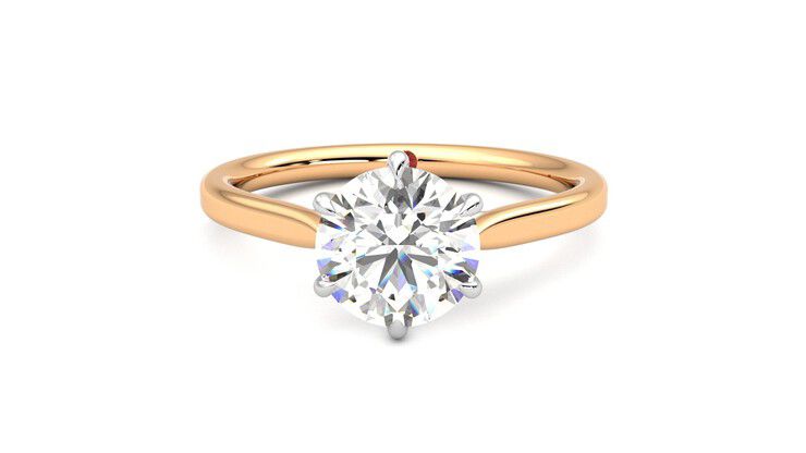 Taylor & Hart Eve Round Engagement Ring 360 degree image 29