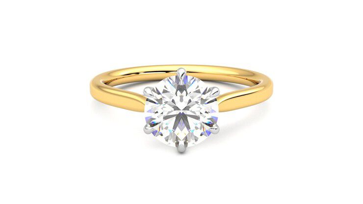 Taylor & Hart Eve Round Engagement Ring 360 degree image 0