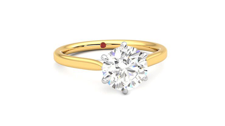 Taylor & Hart Eve Round Engagement Ring 360 degree image 3
