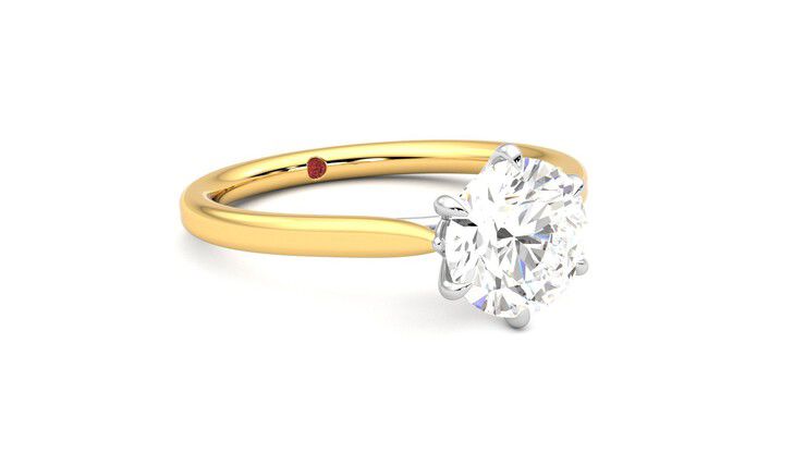 Taylor & Hart Eve Round Engagement Ring 360 degree image 5