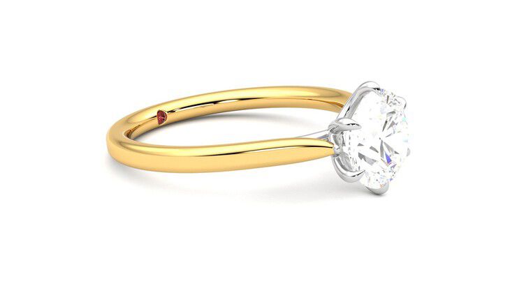 Taylor & Hart Eve Round Engagement Ring 360 degree image 7