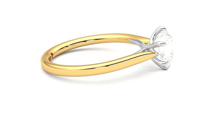 Taylor & Hart Eve Round Engagement Ring 360 degree image 9