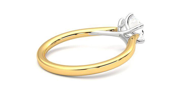 Taylor & Hart Eve Round Engagement Ring 360 degree image 12
