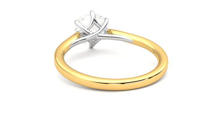 Taylor & Hart Eve Round Engagement Ring 360 degree image 16