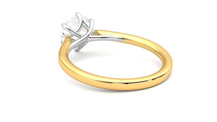 Taylor & Hart Eve Round Engagement Ring 360 degree image 17