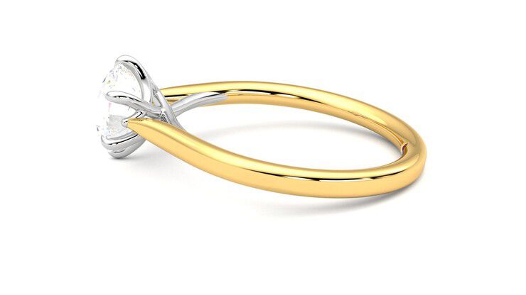 Taylor & Hart Eve Round Engagement Ring 360 degree image 20